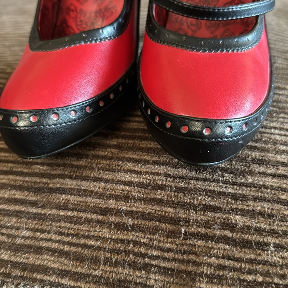 Bordello 3 Strap Platform Heels - Picture 4 of 13
